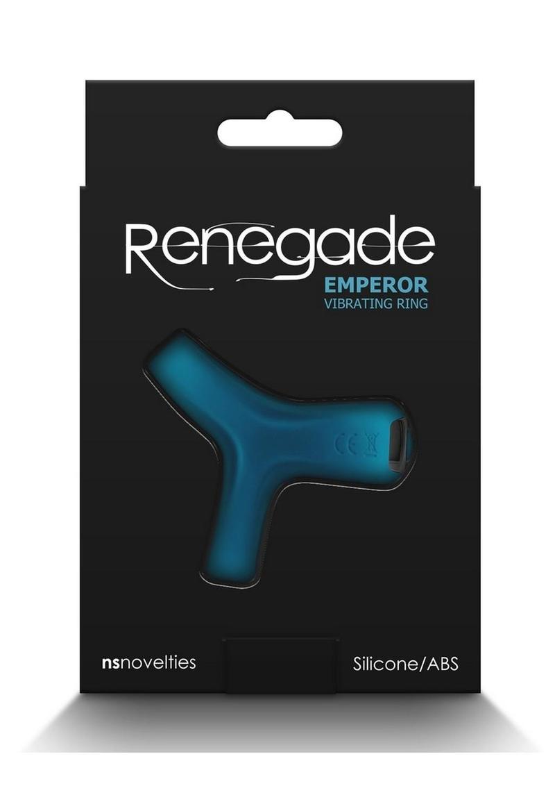 Renegade Emperor Rechargeable Silicone Vibrating Cock Ring - Teal