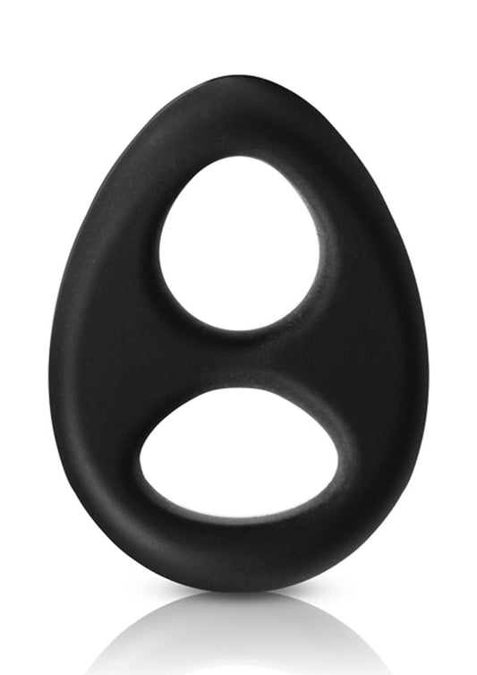 Renegade Romeo Silicone Cock and Ball Ring - Black