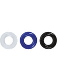 Renegade Stamina Rings Cock Rings - Assorted Colors - Set Of 3