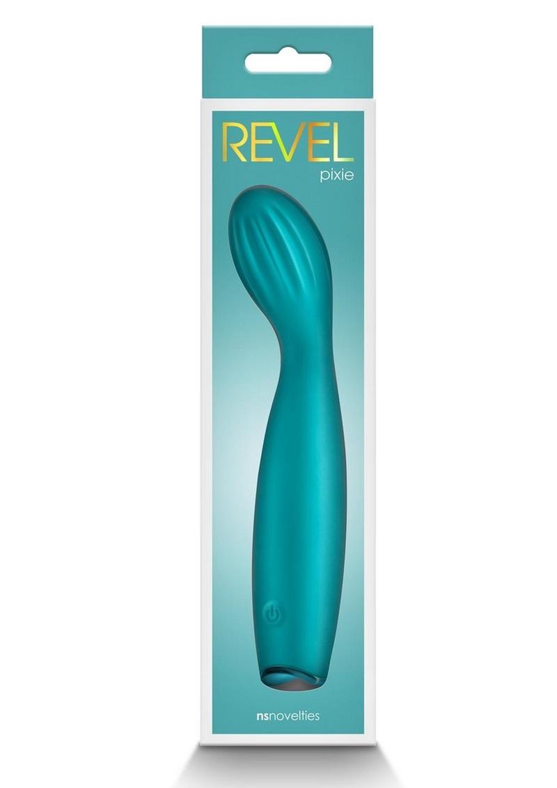 Revel Pixie Rechargeable Silicone G-Spot Vibrator - Teal