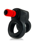 Revhammer Reverb Shaft Vibrating Cock Ring - Black/Tar Ice