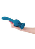 Revolution Earthquake Rechargeable Silicone Vibrator with Remote Control - Teal