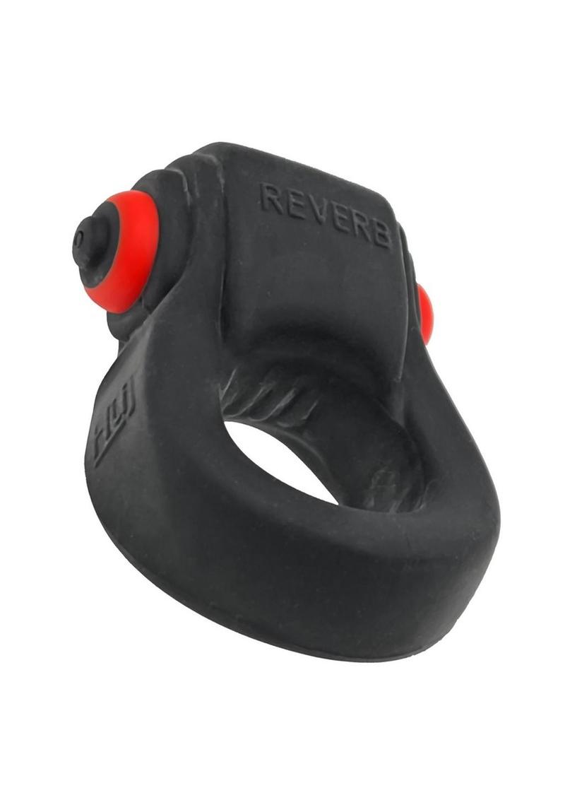 Revring Reverb Vibrating Cock Ring - Black/Tar Ice