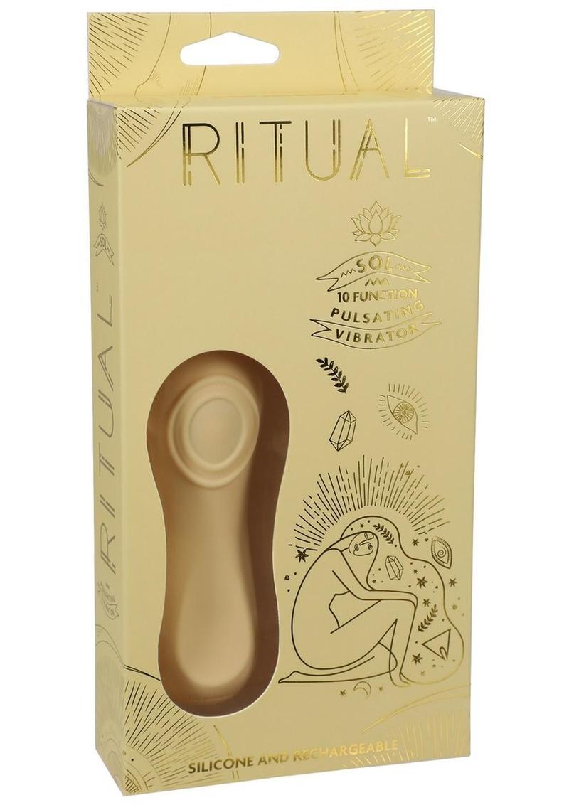 Ritual Sol Rechargeable Silicone Pulsating Vibrator - Yellow