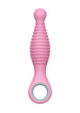 Rock Candy Sweet Cheeks Rechargeable Silicone Anal Vibrator - Gray/Pink