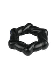 Rock Candy Taffy Twist Cock Ring - Black