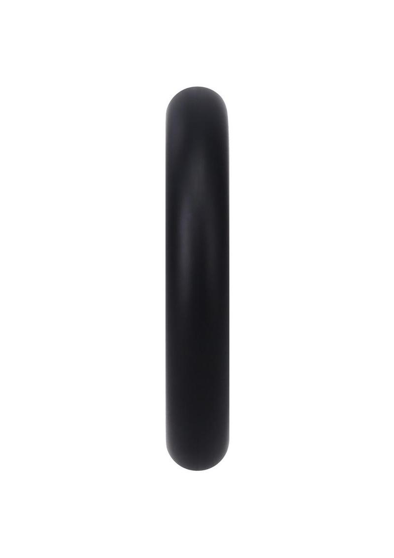 Rock Solid The Silicone Gasket Cock Ring - Black - Medium