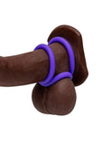 Romp Remix Trio Silicone Cock Rings - Purple - 3 Piece