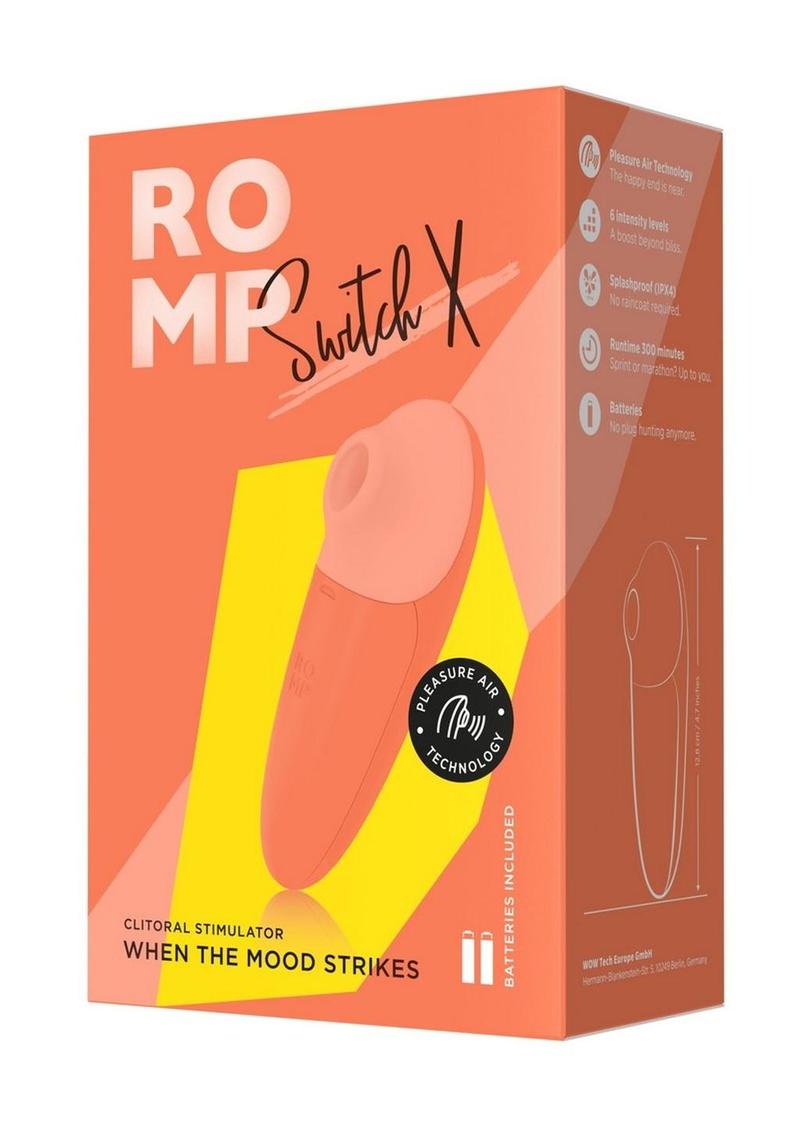 Romp Switch X Clitoral Air Stimulator - Orange