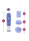 Rose Revitalize Massage Kit with Silicone Attachments - Periwinkle/Purple