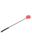 Rouge Fifty Times Hotter Leather Hand Riding Crop - Red