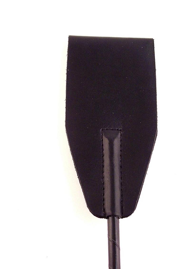 Rouge Fifty Times Hotter Leather Riding Crop - Black