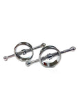 Rouge Metal Adjustable Nipple Clamps - Silver