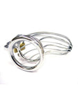 Rouge Stainless Steel Chastity Cock Cage with Padlock