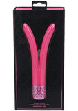 Royal Gems Dueling Queens Rechargeable Silicone Vibrator - Pink