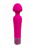 Royal Gems Scepter Silicone Rechargeable Vibrator - Pink