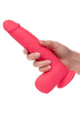 Rechargeable Rumbling and Thrusting Silicone Studs - Pink