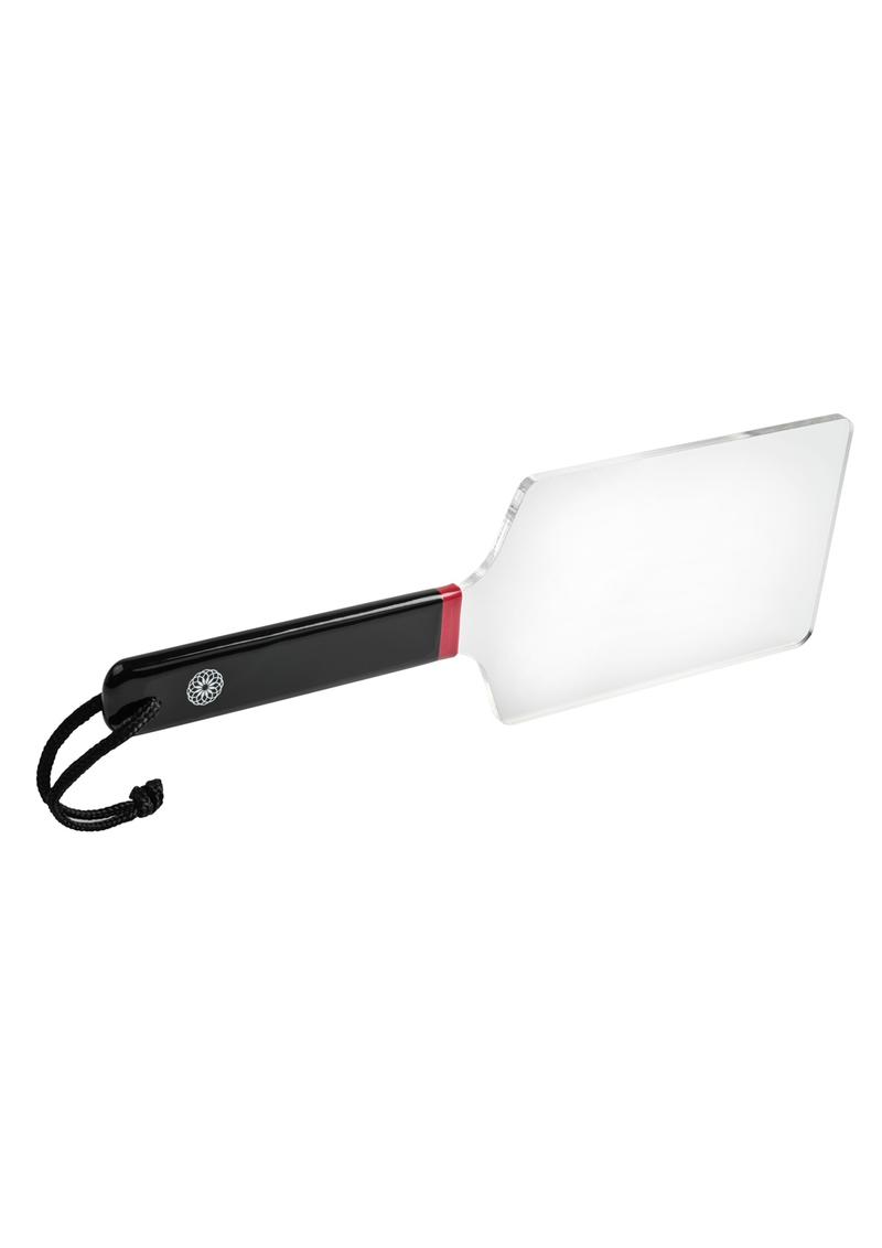 Saffron Acrylic Paddle - Black/Clear