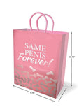 Same Penis Forever - Pink/Silver - Gift Bag