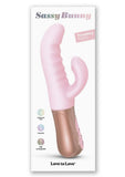 Sassy Bunny Dual Motor Rechargeable Silicone Thrusting Rabbit Vibrator