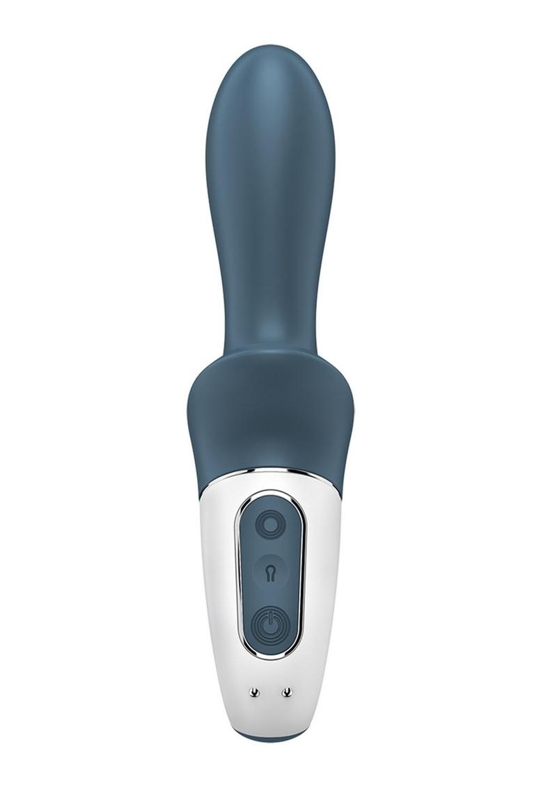 Satisfyer Air Pump Booty 2 Rechargeable Silicone Anal Vibrator - Gray