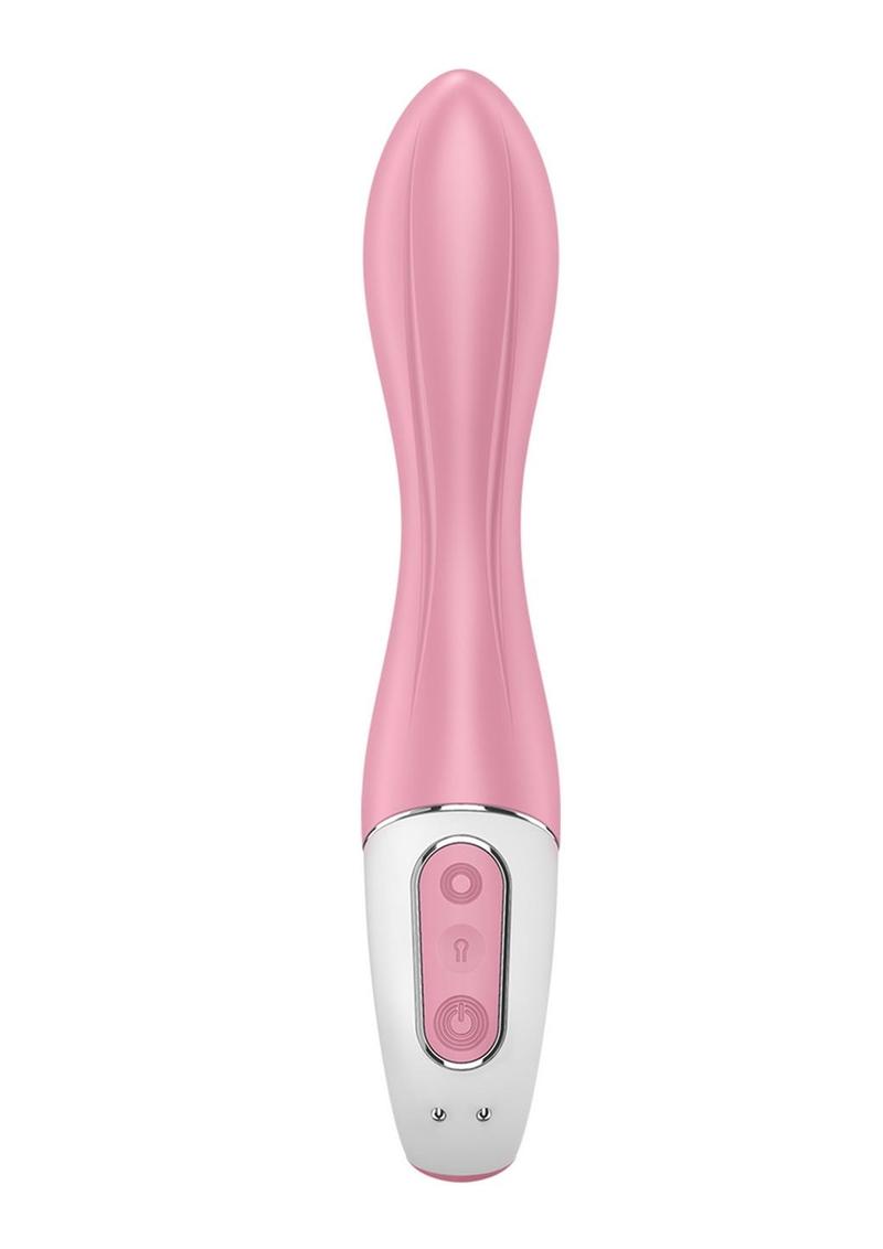 Satisfyer Air Pump Vibrator 2 Rechargeable Silicone Vibrator - Pink