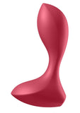 Satisfyer Backdoor Lover Silicone Vibrating Anal Plug - Red