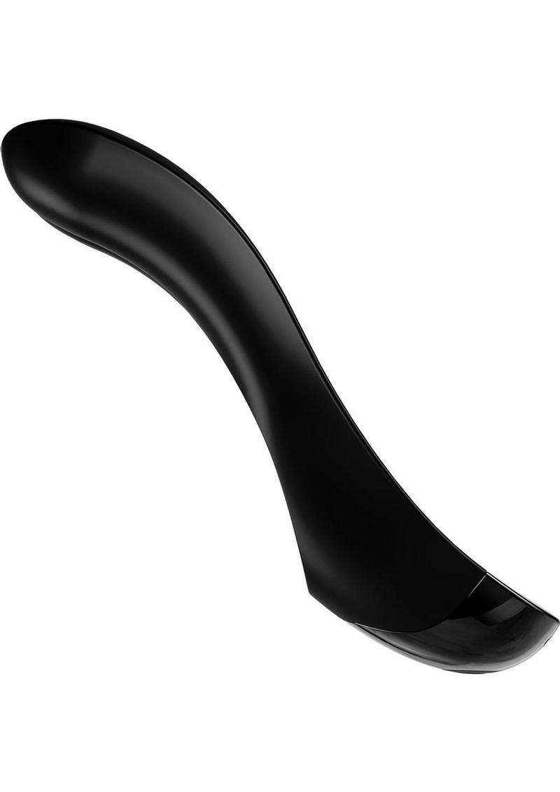 Satisfyer Candy Cane Silicone Rechargeable Mini Vibrator - Black