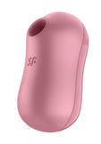 Satisfyer Cotton Candy Rechargeable Silicone Clitoral Stimulator - Light Red/Red