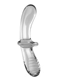 Satisfyer Double Crystal Glass Dildo - Clear