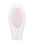 Satisfyer Double Joy Rechargeable Silicone Dual Stimulating Vibrator - White