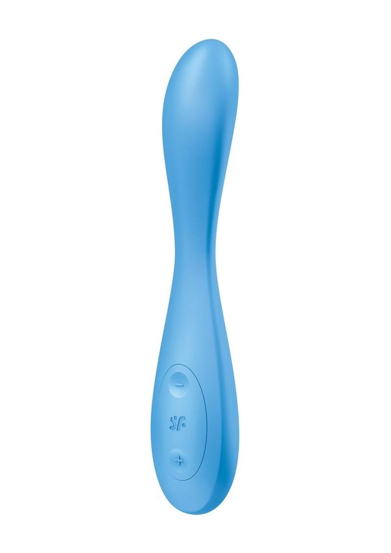 Satisfyer G-Spot Flex 4+ Rechargeable Silicone Vibrator - Blue