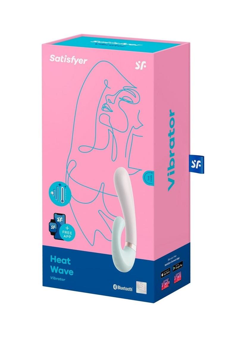 Satisfyer Heat Wave Silicone Warming Rabbit Vibrator - Green/Mint