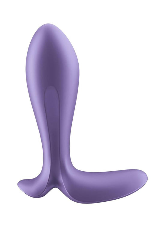 Satisfyer Intensity Plug Rechargeable Silicone Connect App Anal Plug - Purple