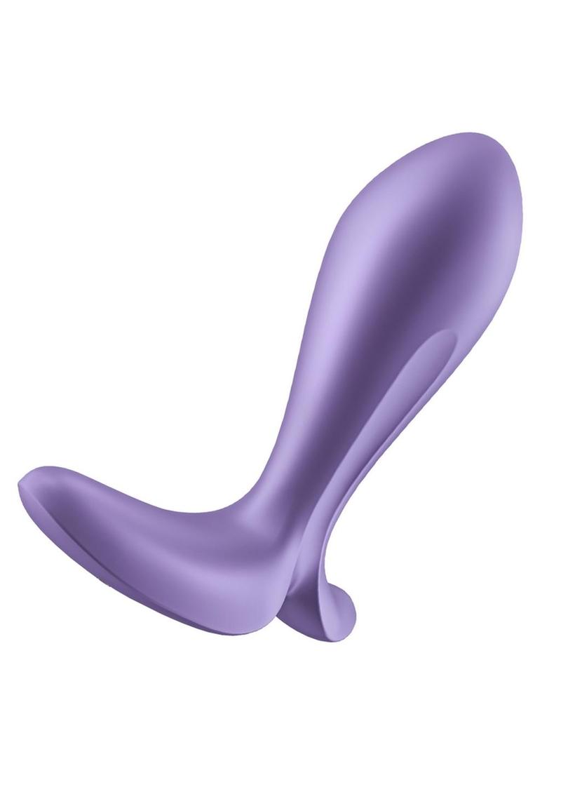 Satisfyer Intensity Plug Rechargeable Silicone Connect App Anal Plug - Purple