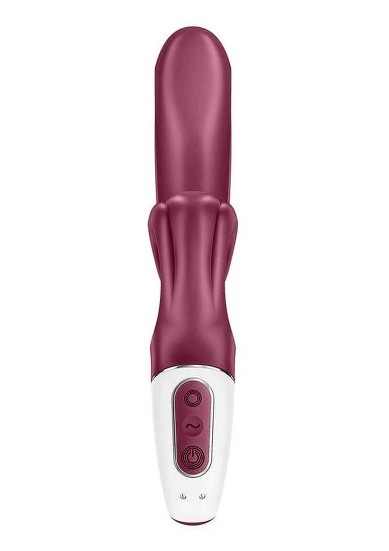 Satisfyer Love Me Rechargeable Silicone Rabbit Vibrator - Red