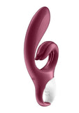 Satisfyer Love Me Rechargeable Silicone Rabbit Vibrator - Red