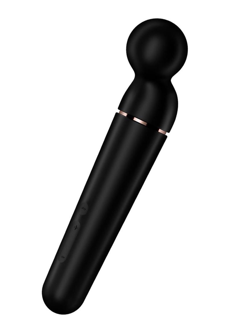 Satisfyer Planet Wand-Er Rechargeable Silicone Body Massager - Black