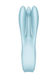 Satisfyer Threesome 1 Rechargeable Silicone Vibrator - Blue/Light Blue