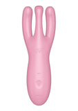 Satisfyer Threesome 4 Rechargeable Silicone Vibrator - Pink