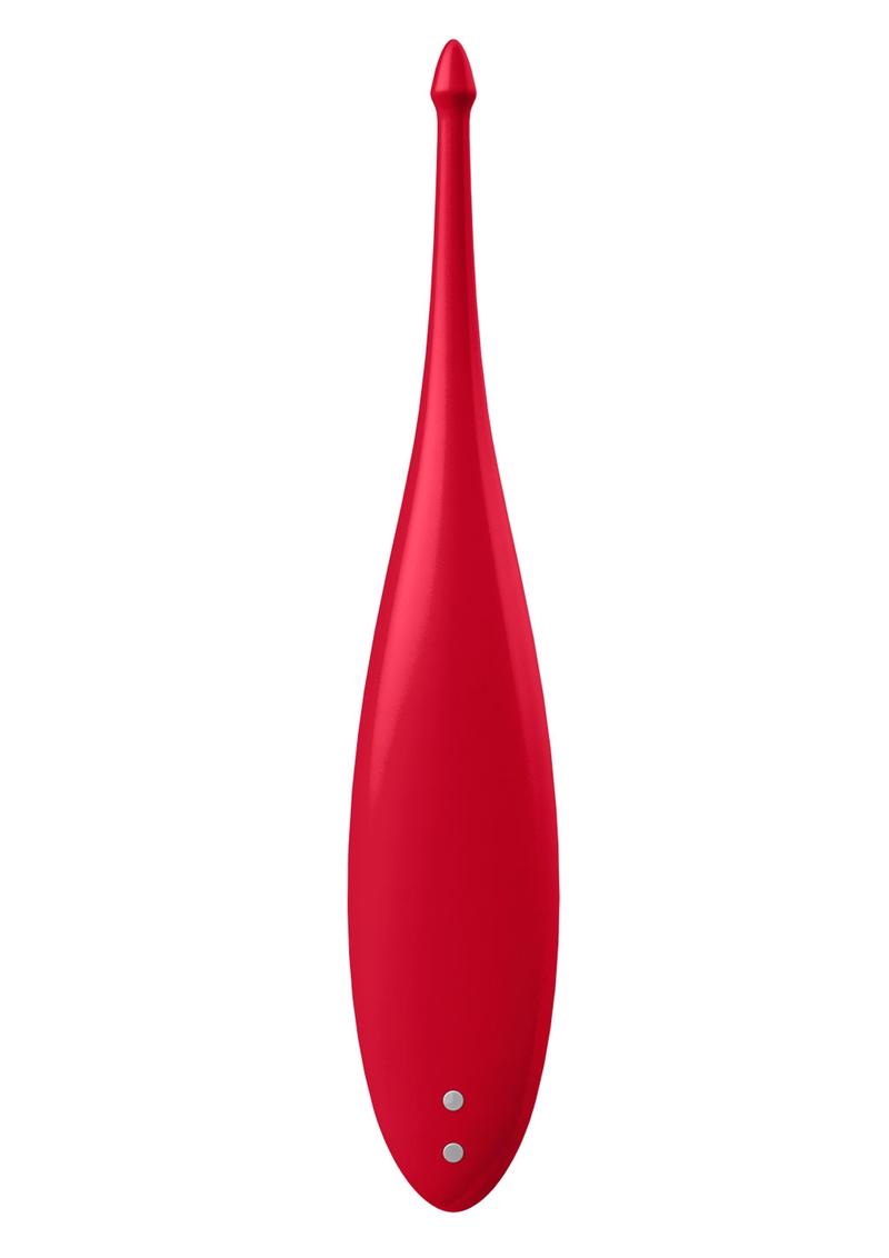 Satisfyer Twirling Fun Silicone Vibrator - Red