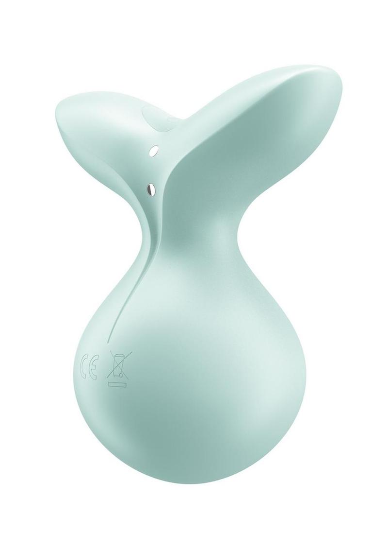 Satisfyer Viva LA Vulva 3 Rechargeable Silicone Clitoral Stimulator - Green/Mint