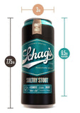 Schag's Sultry Stout Beer Can Stroker - Frosted - White