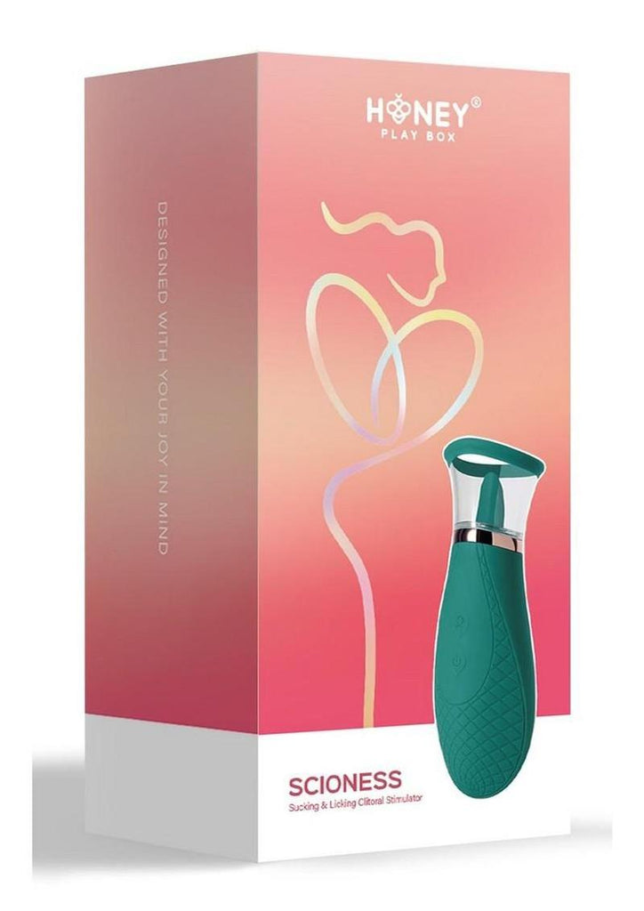 Scioness Sucking and Licking Rechargeable Silicone Clitoral Stimulator   Passions Adult Boutique