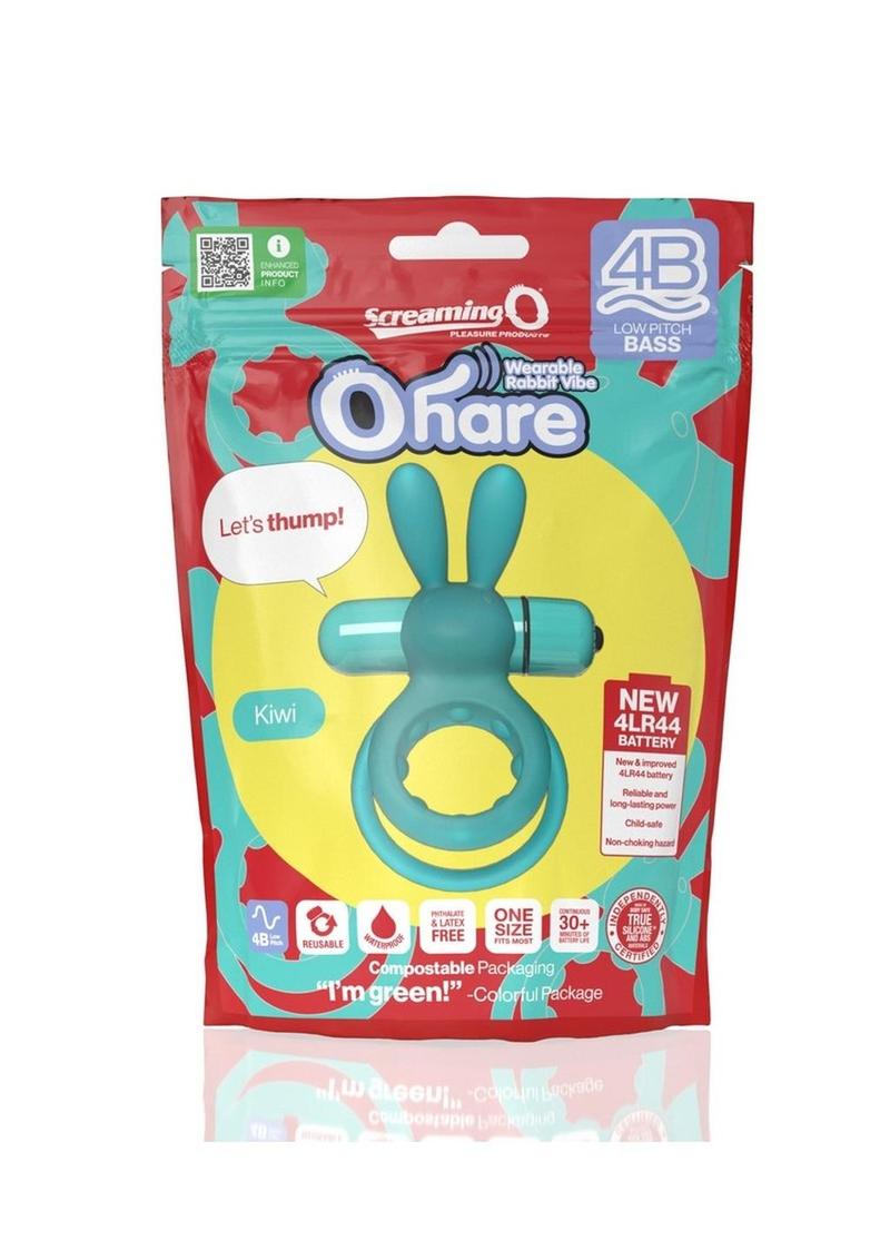 Screaming O 4b Ohare Vibrating Cock Ring - Green/Kiwi