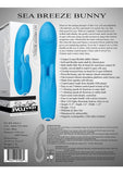 Sea Breeze Bunny Rechargeable Silicone G-Spot Rabbit Vibrator - Blue