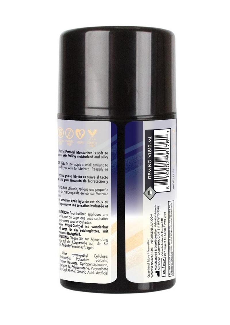Sensuva Ultra-Thick Anal Hybrid Personal Moisturizer Lubricant High Ph Formula Original Unflavored