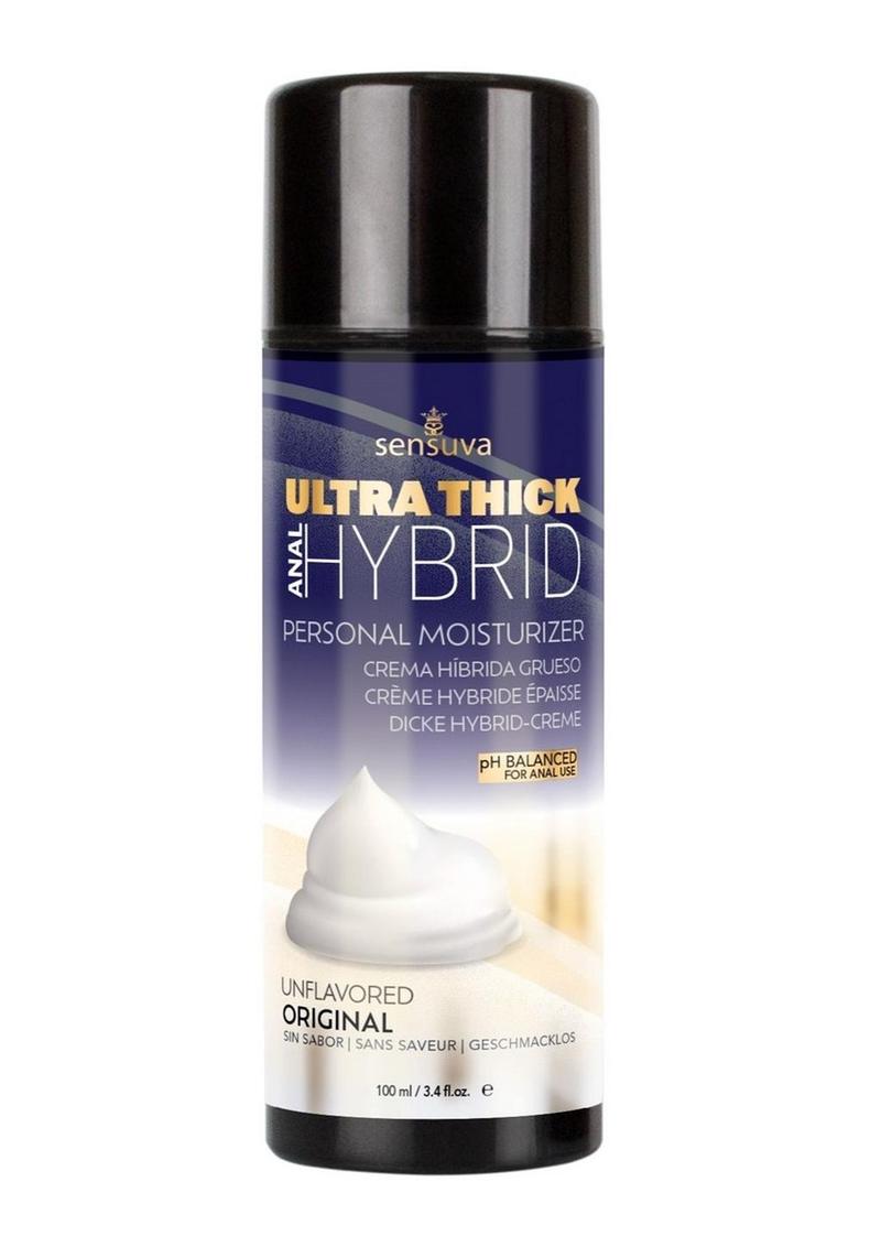 Sensuva Ultra-Thick Anal Hybrid Personal Moisturizer Lubricant High Ph Formula Original Unflavored