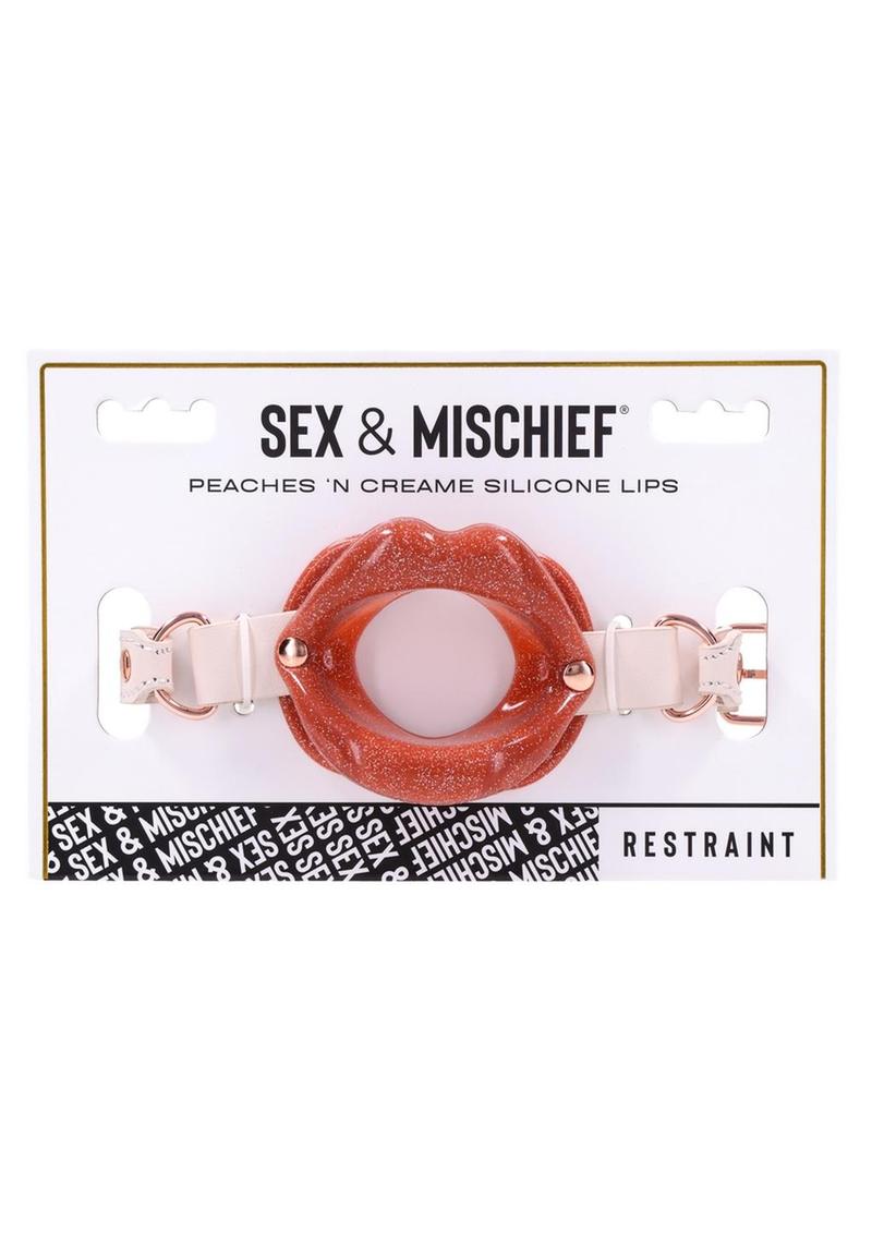 Sex and Mischief Peaches N Creame Silicone Lips - Ivory/Rose Gold