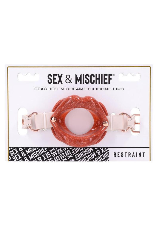 Sex and Mischief Peaches N Creame Silicone Lips - Ivory/Rose Gold